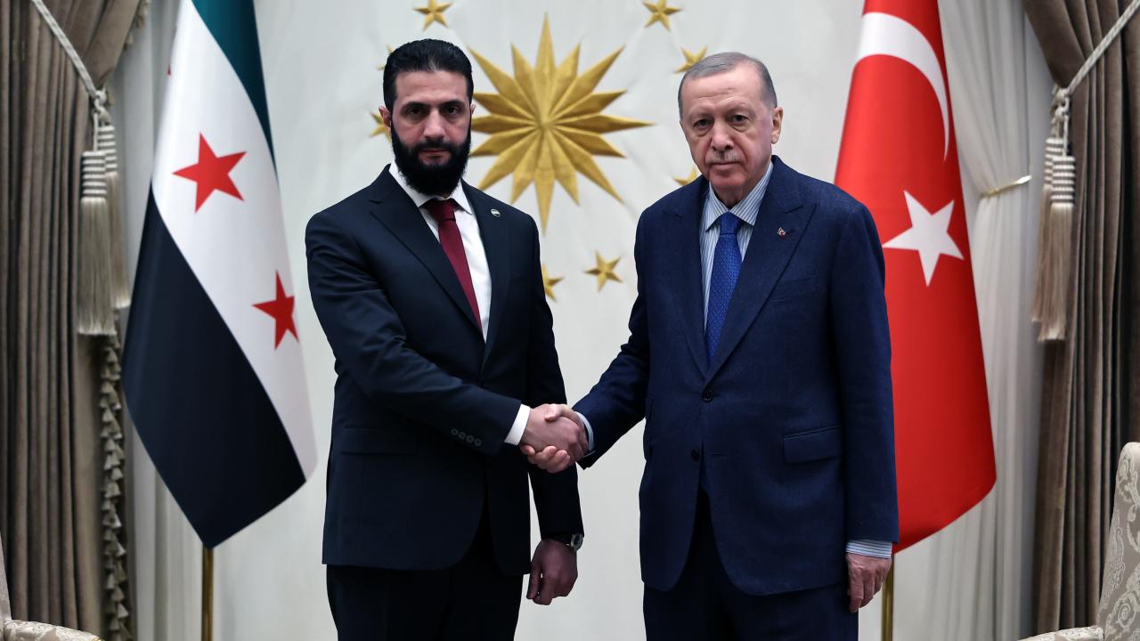 Cumhurbaşkanı Erdoğan, Ahmed Şara ile bir araya geldi